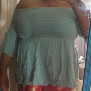 Teal blouse juniors- XXL
